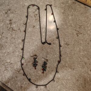 AEO Black Multicolor Necklace Set
